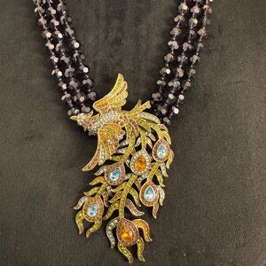 Heidi Daus Multicolor Phoenix Necklace
